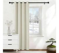 LIHUANE Rideau Occultant Thermiques 70 x 150 cm Anti Chaleur Anti Froid Isolant Thermique Froid 1Pièces pour Chambre, Opaque Rideaux Salon Moderne, Beige