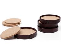 Liiton Dessous de verre, set de 4 pc, brun, Litton