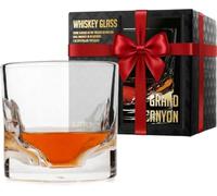 LIITON Grand Canyon Verre à Whisky Cristal congelable, cocktail, 500 g | Cristal épais à congeler: dégustez whisky, bourbon ou cocktails sans glaçons. Coffret cadeau pour homme.
