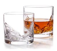 LIITON Grand Canyon Verres à Whisky Cristal, Lot de 2, congelable, 10 oz