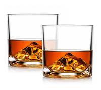 LIITON Mount Everest Verres à Whisky Cristal, Lot de 2, congelable, 10 oz