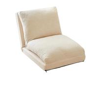 Lijiaxiuyc-101 Fauteuil Poire Canapé inclinable Paresseux for Chambre à Coucher, Tatami de Chevet, Petit canapé Pliant Simple Siège modulable(Blanc)