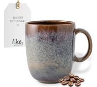 like. by Villeroy and Boch - Mug à anse Lave Beige, 400 ml, élégante Tasse à anse en Grès pour Toute la Journée, Résistant au Lave-Vaisselle et au Micro-ondes