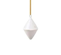 Villeroy & Boch Suspension de sapin de Noël double cone Winter Glow Blanc-beige