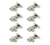 LIKERAINY 95 Degré Plein Recouvrement Mini Charnières 40mm pour Cadre avec Amortisseur pour Portes Lourds et Épaisses Charnière Courte pour Porte de Placard Meubles Cuisine Lot de 8
