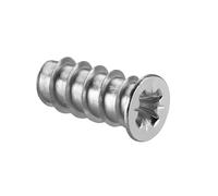 LIKERAINY Vis à Euro en Acier 6,3 x 10,5 mm Varianta Fixations pour Meubles avec Filetage Complet Diamètre D'alésage 5 mm Vis Assemblage pour Bois Coulisses de Tiroirs Coulissants 100 Pièces
