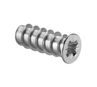 LIKERAINY Vis à Euro en Acier 6,3 x 13,5 mm Varianta Fixations pour Meubles avec Filetage Complet Diamètre D'alésage 5 mm Vis Assemblage pour Bois Coulisses de Tiroirs Coulissants 50 Pièces