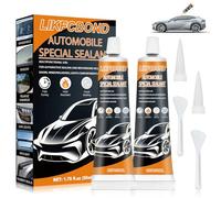 LIKFCBOND Colle pour Joint Voiture, Colle pour Vitres Voiture, 100ML | Colle pour Joint Portiere Voiture, Silicone Noir pour Voiture - Colle pour Carrosserie Phares Voiture, Pare Brise et Portes