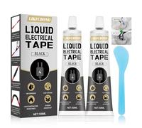 LIKFCBOND Isolant Électrique, Caoutchouc Liquide Noir, 100ML | Revêtement Isolant pour Câbles - Séchage Rapide et Imperméable - Convient à Tous les Types Câbles et électriques