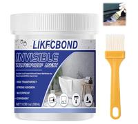 LIKFCBOND Liquide D'étanchéité Transparent, 300g Agent Anti-Fuite Étanche | Invisible Waterproof Agent with Brush, Agent Revêtement Imperméable pour Salle Bain, Toits, Rebords Fenêtres et Carrelage