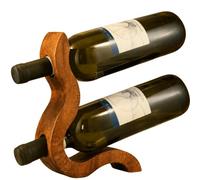 Lila Arte: Mare Porte-bouteilles de vin en bois massif de tulipe | Design artisanal, fabriqué à la main en Italie, idée cadeau pour les amateurs de vin, centre de table élégant.