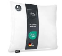 LILENO HOME Coussin en Microfibre 50 x 50 cm - Lavable Jusqu'à 95 °C, Avec Fermeture Éclair - Rembourrage pour Lit ou Décoratif, Coussin de Canapé