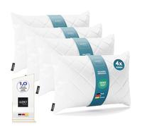 LILENO HOME Insert de coussin, lavable à 95 °C, pour les personnes souffrant d'allergies, en polyester, convient comme coussin de canapé, de cocktail ou comme oreiller, 30 x 50 cm (lot de 4)