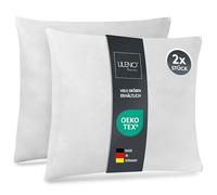 LILENO HOME Lot de 2 de garnissage d'oreiller 45x45 cm - Coussin intérieur Lavable à 40°C adapté aux allergiques - Garnissage en Polyester comme Coussin de canapé, Coussin Cocktail et Oreiller