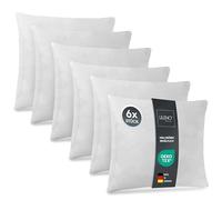 LILENO HOME Lot de 6 de garnissage d'oreiller 60x60 cm - Coussin intérieur Lavable à 40°C adapté aux allergiques - Garnissage en Polyester comme Coussin de canapé, Coussin Cocktail et Oreiller