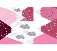 Lilika - Autocollant pour enfants « Montagnes scandinaves » 120 x 180 cm