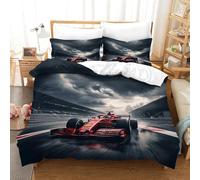 LILIlaobiao Ferrariii Modèle Housse De Drap, Lavable Formula Racing Housse De Couette Microfibre Douce Linge De Lit Finesse Literie Hygroscopique Parure De Lit Double（200x200cm）