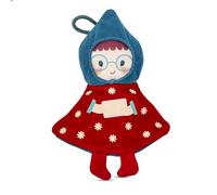 LILLIPUTIENS, Lilli, Lutin Sapin de Noël Réversible Phosphorescent, 15 cm | Décoration Sapin de Noël à Suspendre, Brille dans le Noir, Étoiles Scintillantes, 10 × 6 × 15 cm, Lavable à 30 °C, Dès 2 Ans