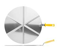 Lilly Codroipo 1801 Chasse-pizza 6 portions, acier, 50 cm, inoxydable