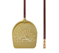 Lilly Codroipo Poêle à pizza perforée en aluminium 33 cm/h 170 cm Doré/marron