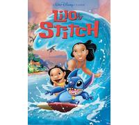 Lilo and Stitch - Maxi poster laminé - Grande impression murale plastifiée - Décoration murale pour la maison, le bureau, la salle de classe, idée cadeau, impression décorative - 91,5 x 61 cm