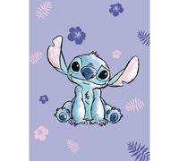 Disney Lilo e Stitch Couverture en microfibre bleue 100 x 150 cm 100 % polyester