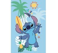 Lilo & Stitch Couverture polaire 100 x 150 cm | Douce et confortable 100 % polyester pour enfants | Couverture Lilo Disney pour chambre à coucher, canapé et voyage | Motif dessin animé Disney Stitch