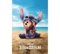 Lilo & Stitch Moana Indifférent Poster multicolore Papier