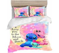 Lilo & Stitch Parure De Lit Pour Adolescents Stitch Bedding D Anime Cartoon Ensemble De Literie Pour Enfants (, X Cm)