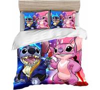 Lilo & Stitch Parure De Lit Pour Adolescents Stitch Bedding D Anime Cartoon Ensemble De Literie Pour Enfants (, X Cm)