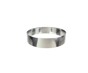 Lily cook Cadre Pâtissier Rond en INOX 3 Pièces Gâteaux Maison Argent | Acier inoxydable, cadre pâtissier rond, 3 pièces, 26 23 et 20,5 cm, gâteaux maison, pâtisserie, argent