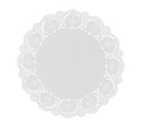 Lily cook - EA0028 Lot de 20 Napperons en Papier Élégants pour Pâtisserie - Pratiques et Résistants - Conçus pour Toutes Occasions - Ø 215 mm - Couleur Blanche
