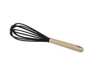 Lily cook Fouet en PBT avec Manche en Bois Résistant Chaleur Noir