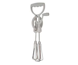 Lily cook, KP0014, Batteur Manuel Ergonomique pour Pâtisserie, Ustensile Pratique et Compact, Idéal pour Recettes Variées, Facile à Utiliser, Couleur Grise, Taille Standard