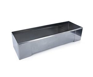 Lily cook Moule à Bûche Carré en INOX Embouts Amovibles 30 cm Argent | Acier inoxydable, moule à bûche carré, 30,5 cm, embouts amovibles, démoulage simplifié, pâtisserie, argent