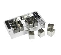 Moule à gâteau - LILY COOK - Number Cake - Inox - 12 cubes modulables - Argent
