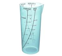 Lily cook Verre Doseur avec Bec Verseur Cuisine Pratique Transparent | Polypropylène, verre doseur, bec verseur, 8,5x16,2 cm, graduations lisibles, cuisine, transparent