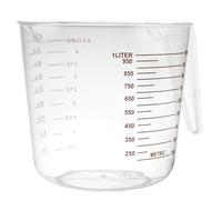 Lily cook Verre Doseur en Plastique 1 L avec Poignée Transparent