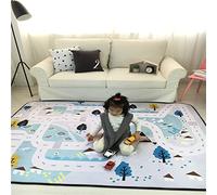 Lily et ses amies - Tapis de Jeu Kids Fun Jeu familial Tapis de jouet pour enfants, bébé souple jouer Ramper d'activité Safe Tapis, les deux sont livrés avec une peluche dés et de deux trains