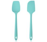 Lilybeam 315°C Résistante à la Chaleur Lot 2 Spatule Silicone, Bleu ciel | Grande Maryse de Patisserie Cuisine Professionnelle Cuillere Souple, Sans Bpa Haute Temperature Spatula Spoon pour Cuisson