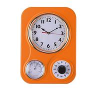 Lily's Home Horloge de Cuisine rétro avec température et minuteur (Orange)