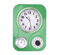 Lily's Home Horloge de Cuisine rétro avec température et minuteur (Vert rétro)
