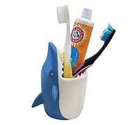 Lily's Home Support de Brosse à Dents Amusant pour Enfants - Organiseur de Salle de Bain pour Dentifrice et brosses à Dents - Également idéal pour stylos, Crayons et marqueurs Gris Souris