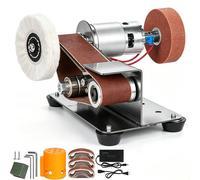 Lime à bande multifonctionnelle - Affûteur et polissoir électrique pour couteaux - Vitesse variable - 4000–9000 tr/min - Adaptée au bois et aux métaux - Prise européenne