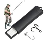 Lime à Hameçon - Pierre à Affûter en Céramique pour Hameçons de Pêche,de Polissage Portable avec Pierre à Aiguiser pour Pêche Sportive, Truite et Brochet