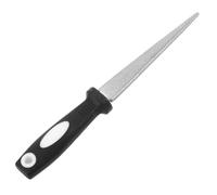 Lime à Hameçons Demi-ronde Portable Multifonction pour Pêche Extérieure | Finition Adamas, Usage sur Verre et Os, Poignée Noire, Performance Stable, Réduit la Fatigue Manuelle