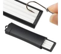 Lime à Hameçons | Pierre à Affûter Rétractable pour Hameçons | Outil de Polissage Portable avec Pierre à Aiguiser pour Pêche Sportive, Truite et Brochet