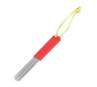 Lime d'affûtage en acier au carbone avec revêtement diamant et double rainure pour les applications de pêche (rouge)