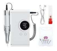 Lime de manucure sans fil avec batterie rechargeable 7,4 V 2400 mAh Capacité 4 heures de travail Poignée ergonomique