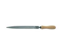 Lime de mécanique plate, pointue, mince 907 à manche bois - demi-douce - 16x2 mm MOB